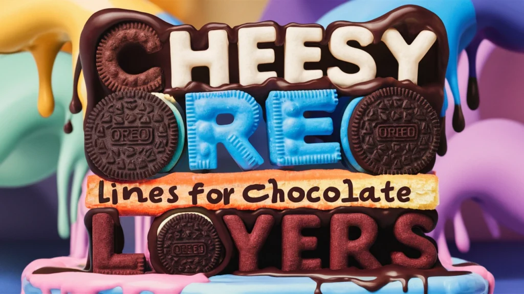 Cheesy Oreo Lines for Chocolate Lovers