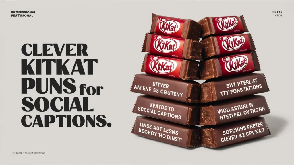 Clever KitKat Puns For Social Captions