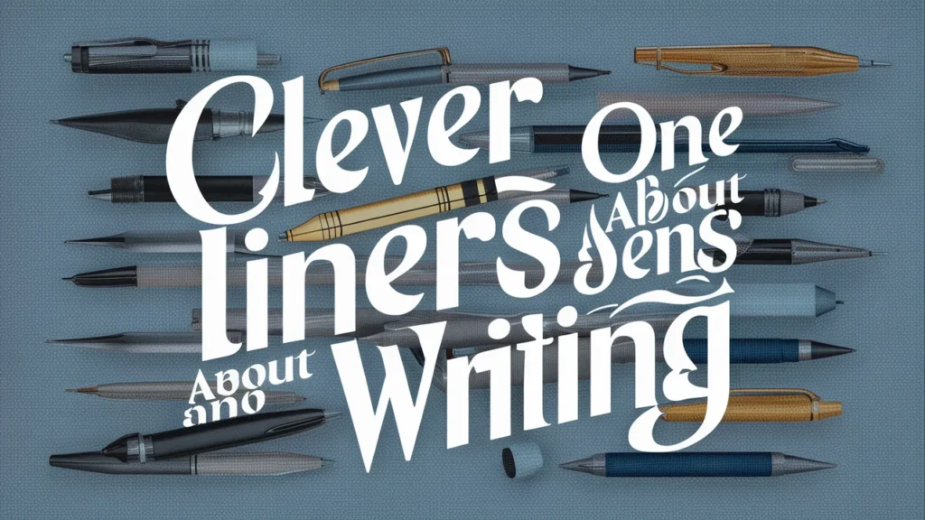 Clever One Liners About Pens and Writing