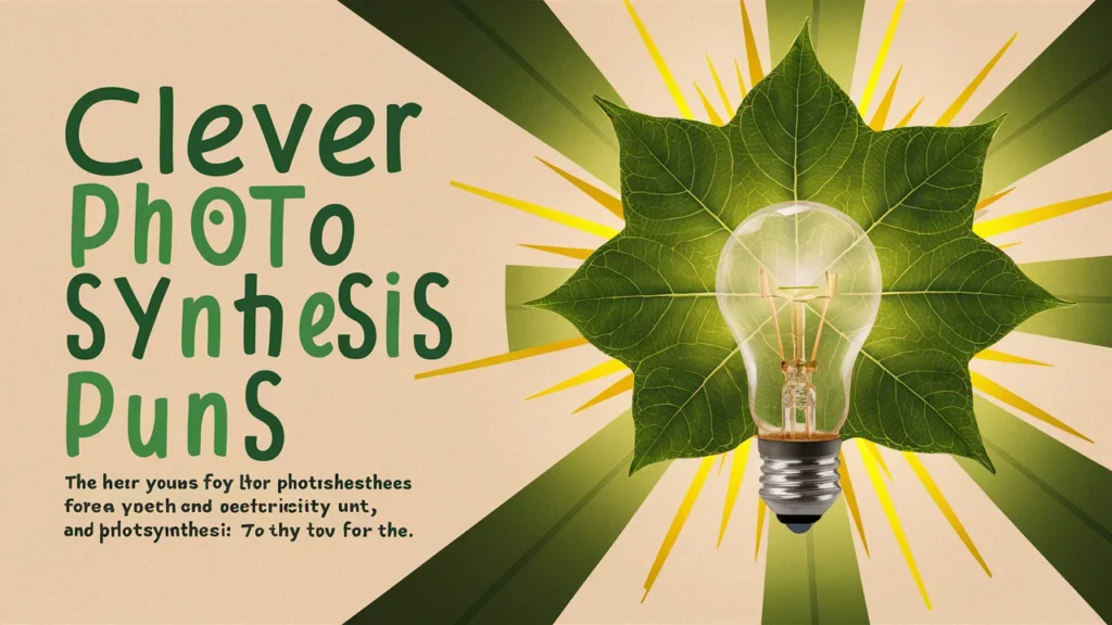 Clever Photosynthesis Puns
