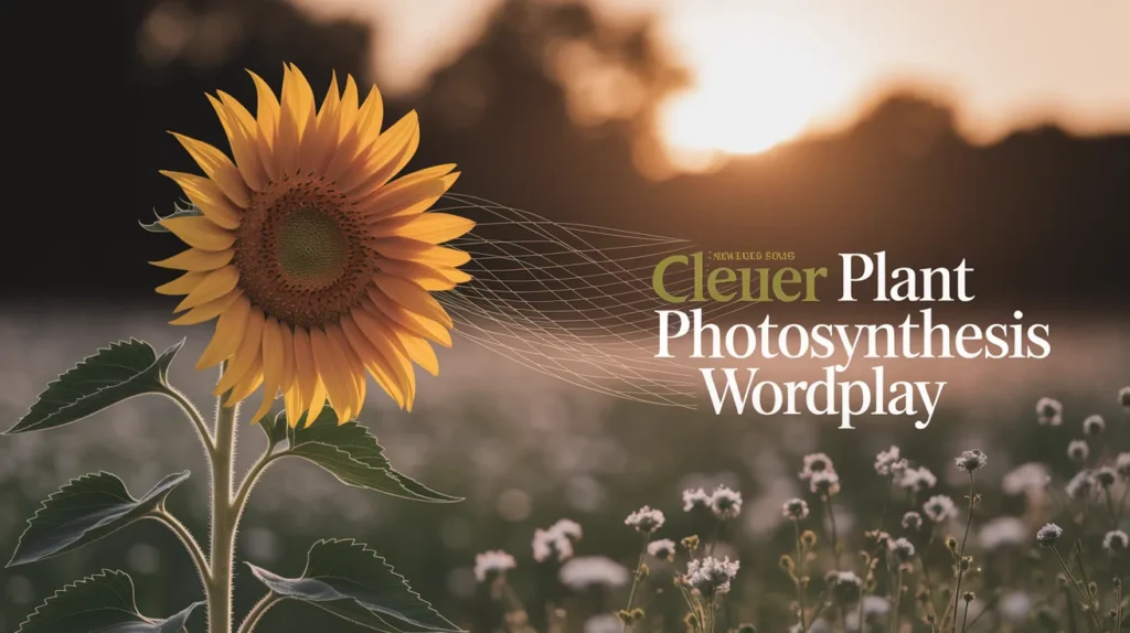 Clever Plant and Photosynthesis Wordplay