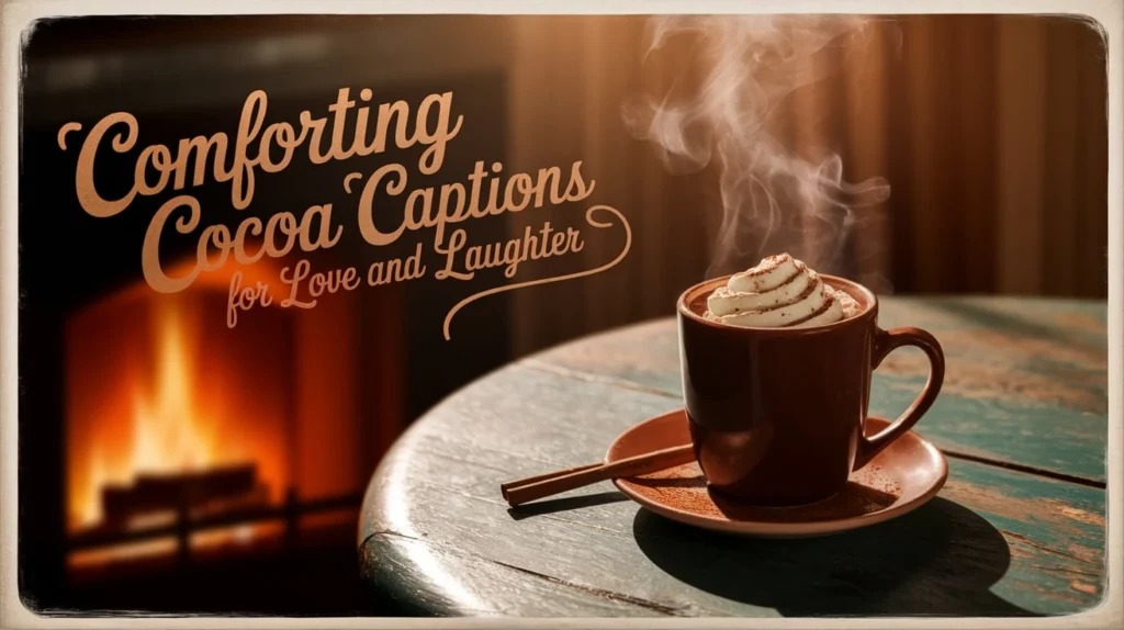 Comforting Cocoa Captions for Love and Laughter