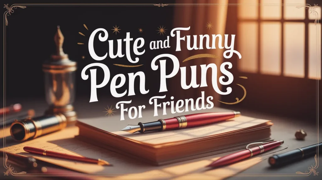 Cute and Funny Pen Puns for Friends