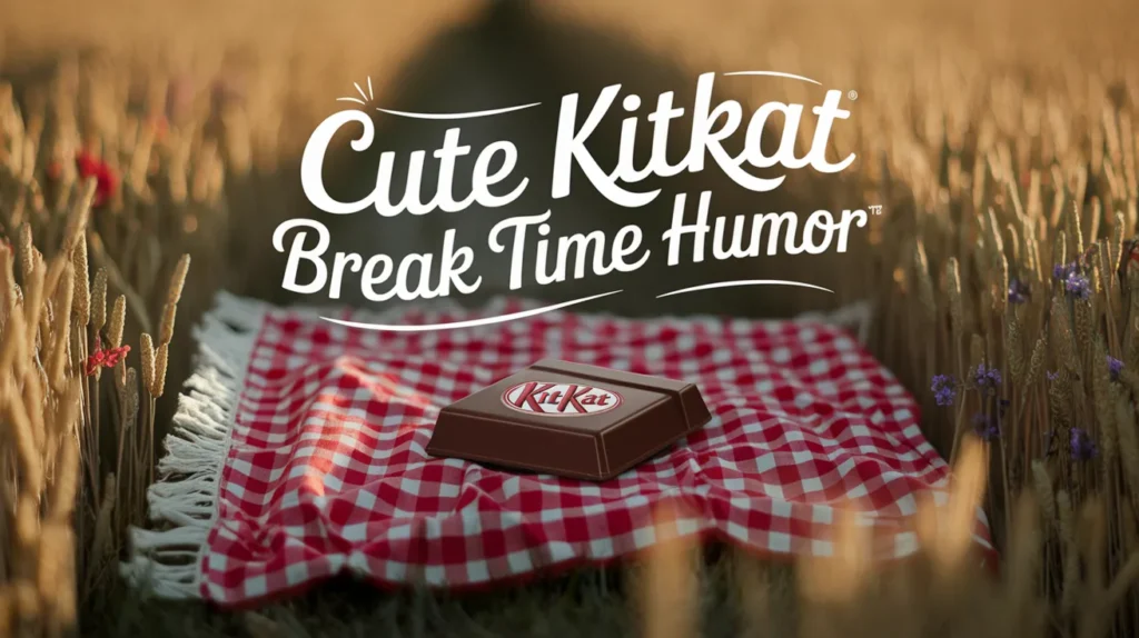 Cute KitKat Break Time Humor