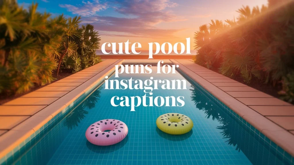 Cute Pool Puns for Instagram Captions