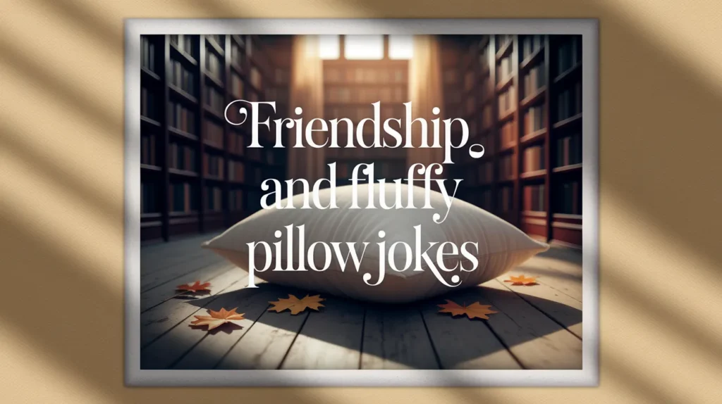Friendship and Fluffy Pillow Jokes