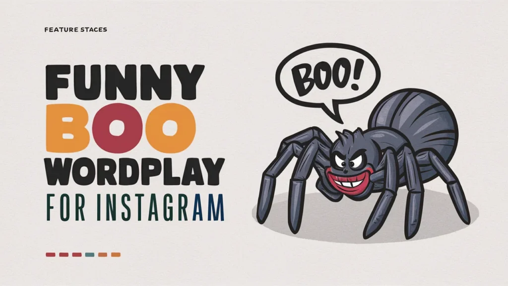 Funny Boo Wordplay for Instagram
