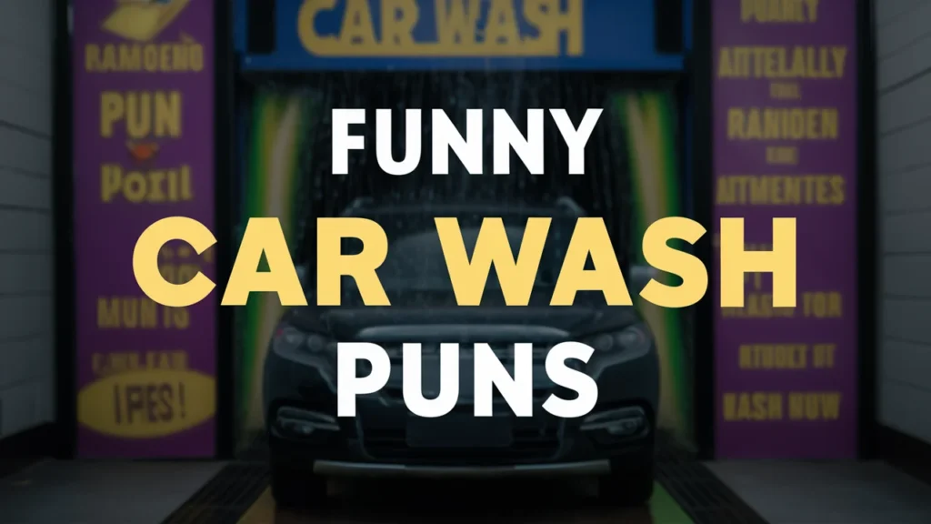 Funny Car Wash Puns