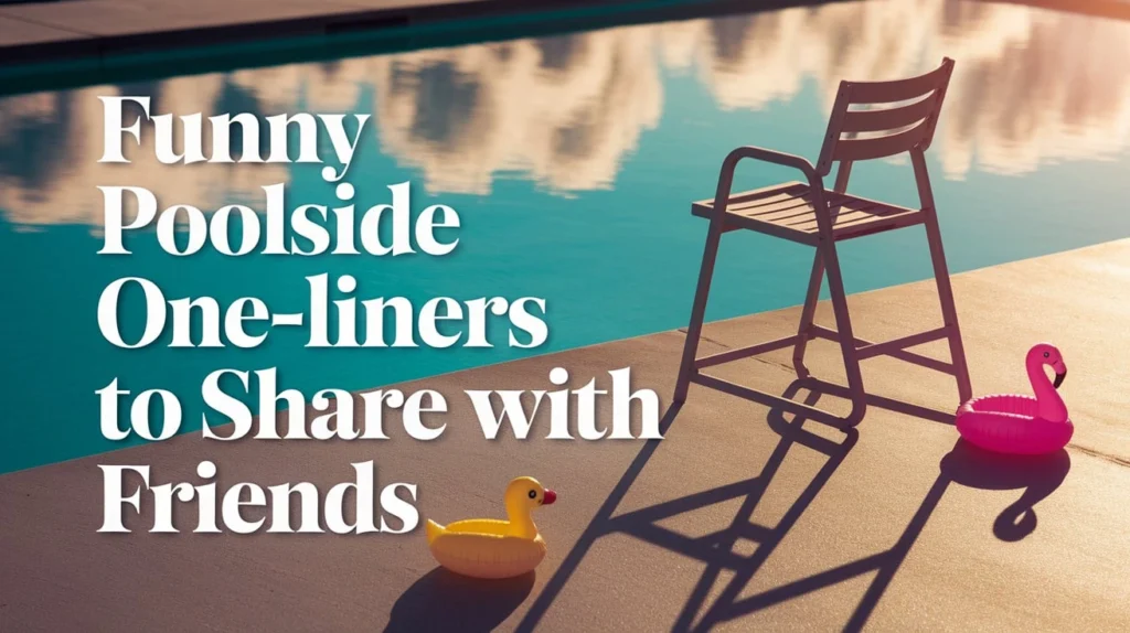 Funny Poolside One-Liners to Share with Friends