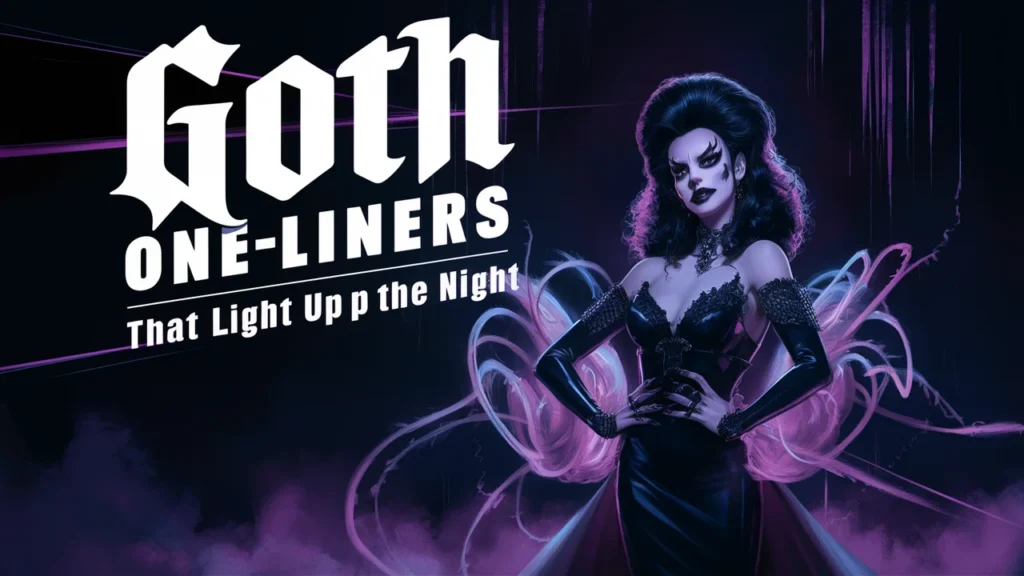 Goth One Liners that Light Up the Night