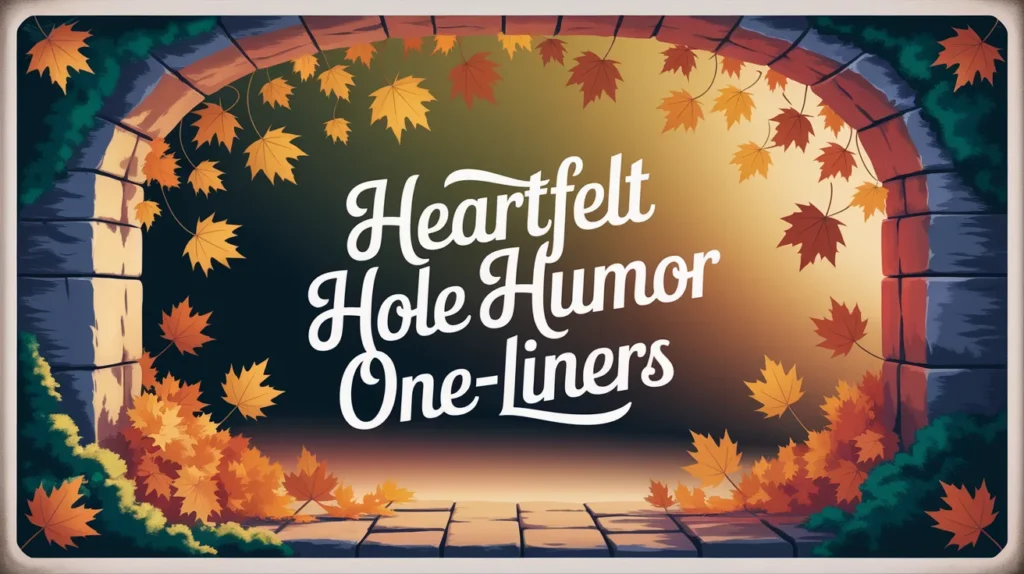 Heartfelt Hole Humor One-Liners