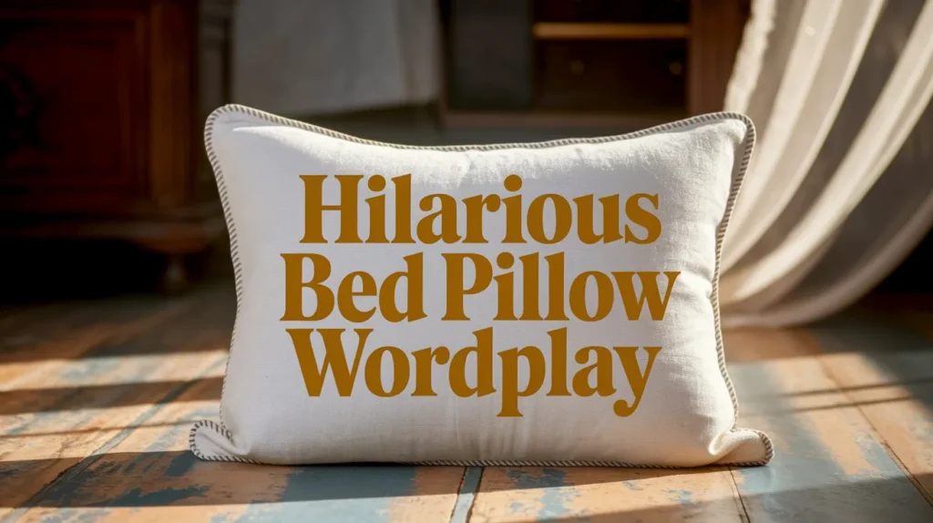 Hilarious Bed Pillow Wordplay