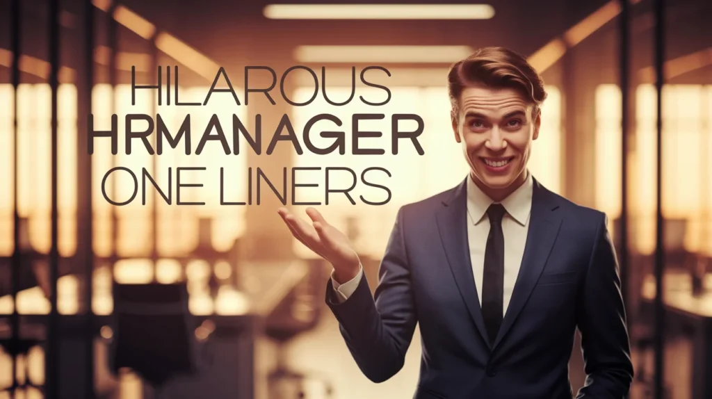 Hilarious HR manager one liners
