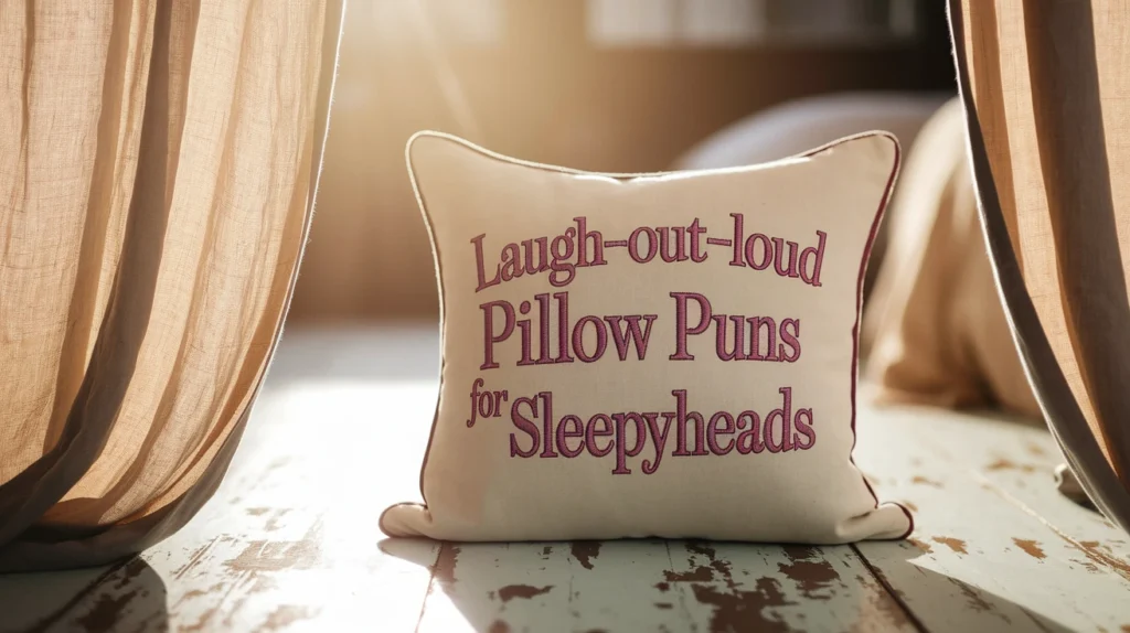 Laugh-Out-Loud Pillow Puns For Sleepyheads