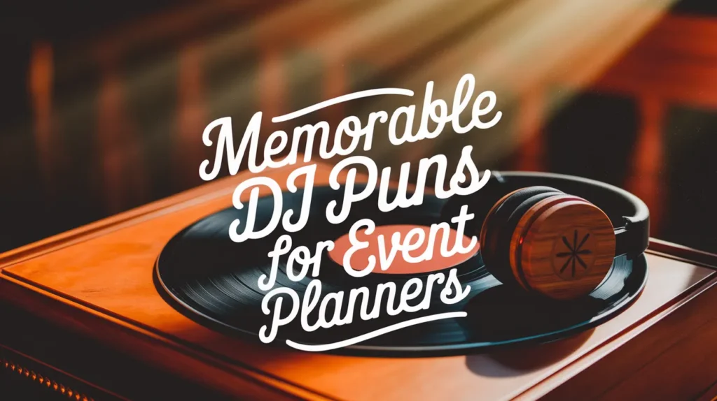 Memorable DJ Puns for Event Planners
