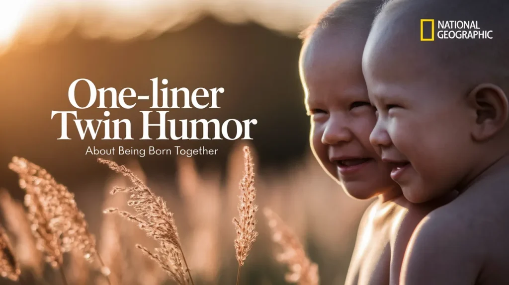 One-Liner Twin Humor About Being Born Together