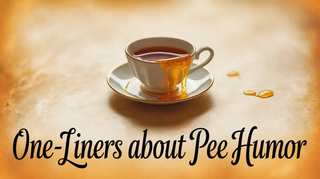 One-Liners About Pee Humor