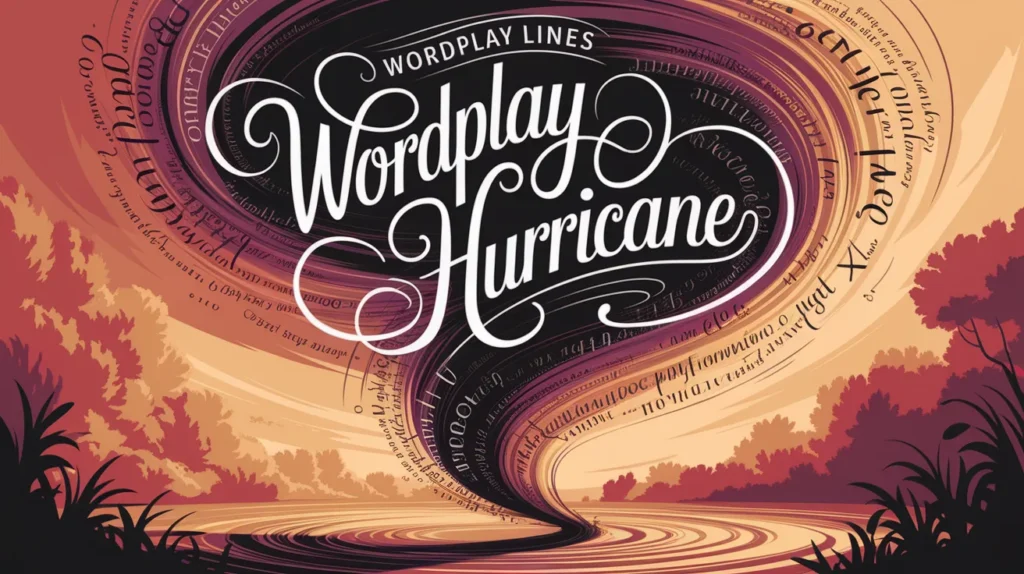 Playful Hurricane Wordplay Lines