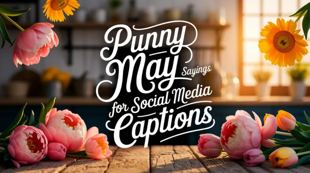 Punny May Sayings for Social Media Captions