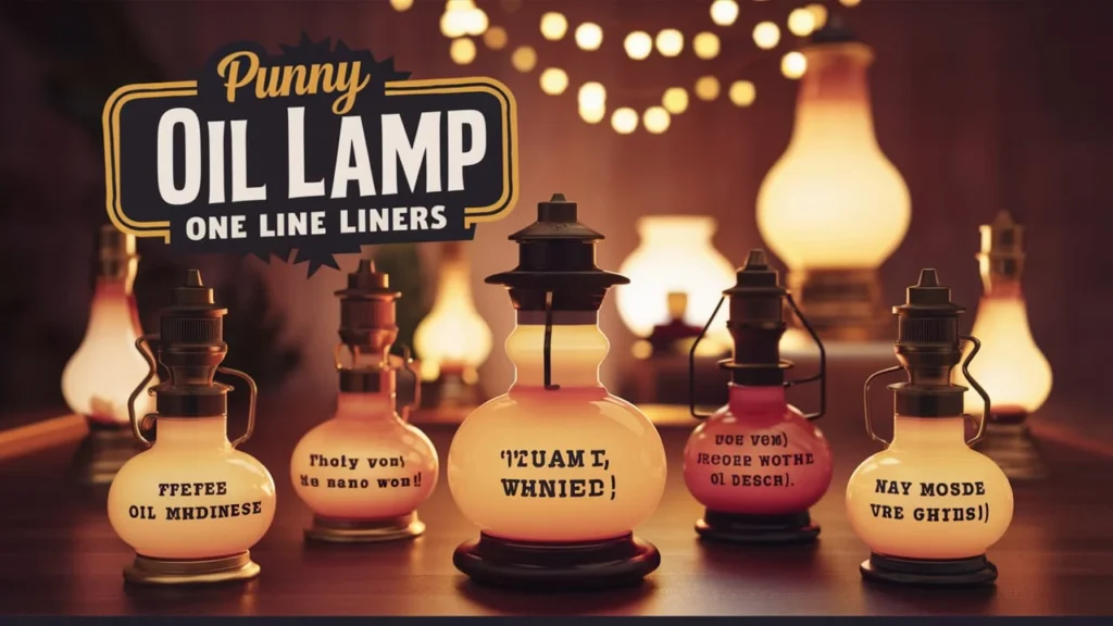 Punny Oil Lamp One Liners