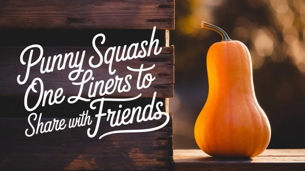 Punny Squash One Liners to Share with Friends
