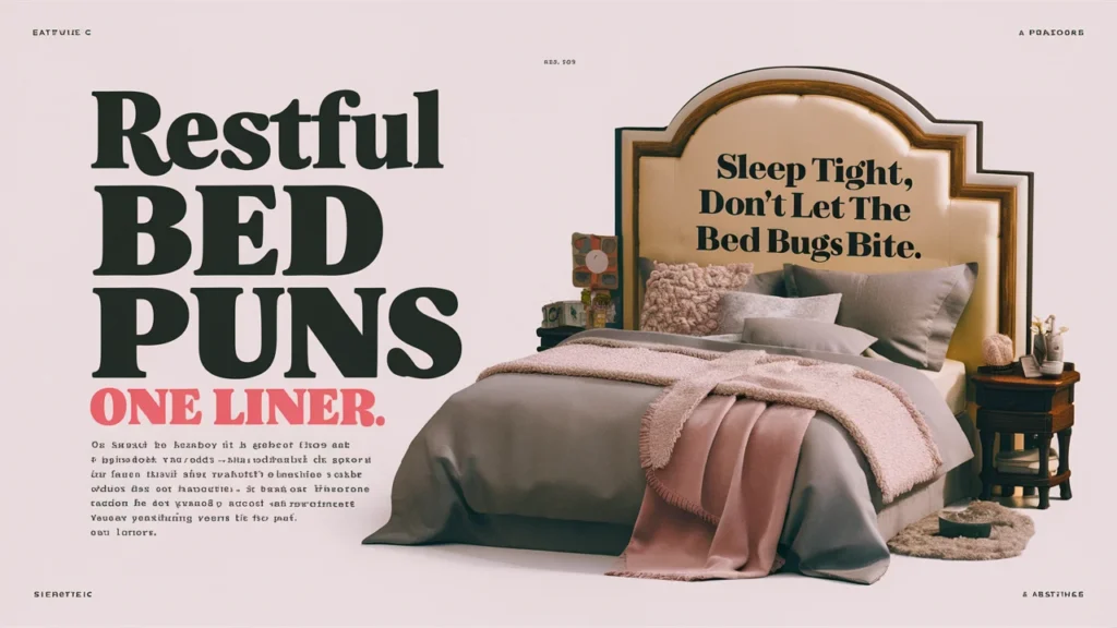 Restful Bed Puns One Liner