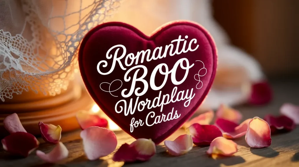 Romantic Boo Wordplay for Cards