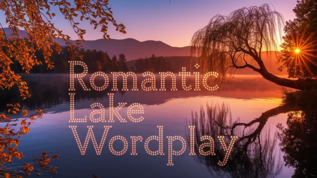 Romantic Lake Wordplay