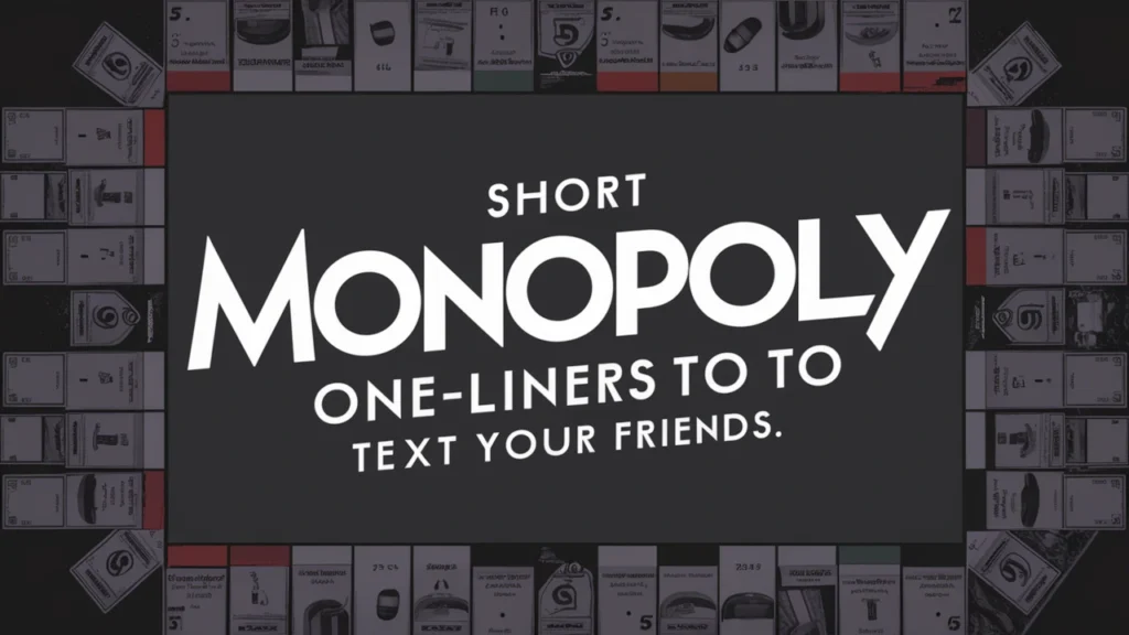 Short Monopoly One-Liners to Text Your Friends