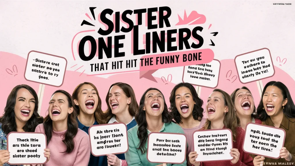Sister One Liners That Hit the Funny Bone