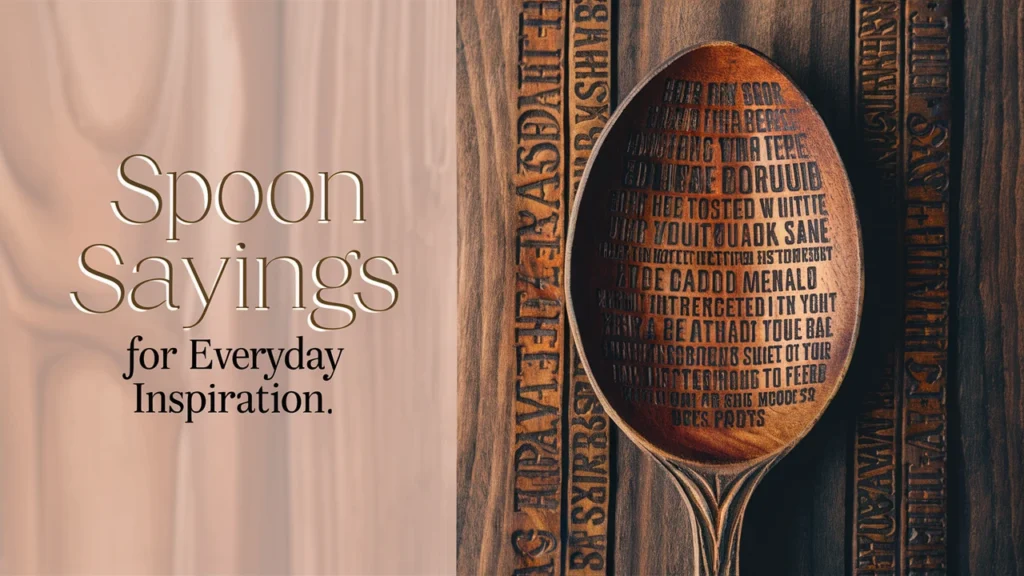 Spoon Sayings for Everyday Inspiration