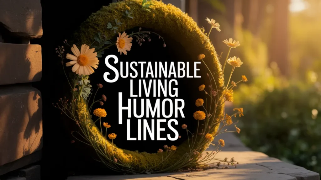 Sustainable Living Humor Lines