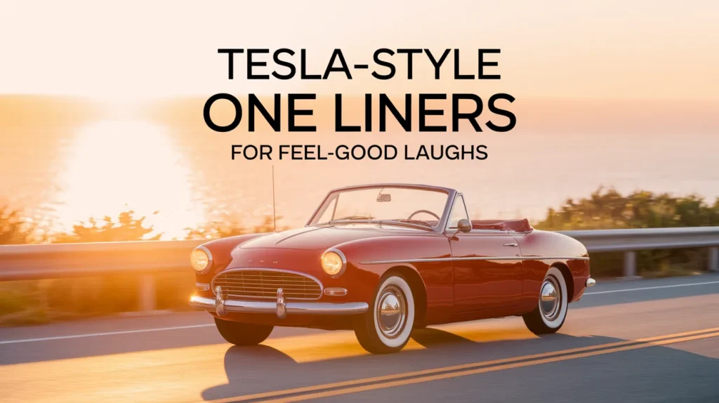 Tesla-Style One Liners for Feel-Good Laughs