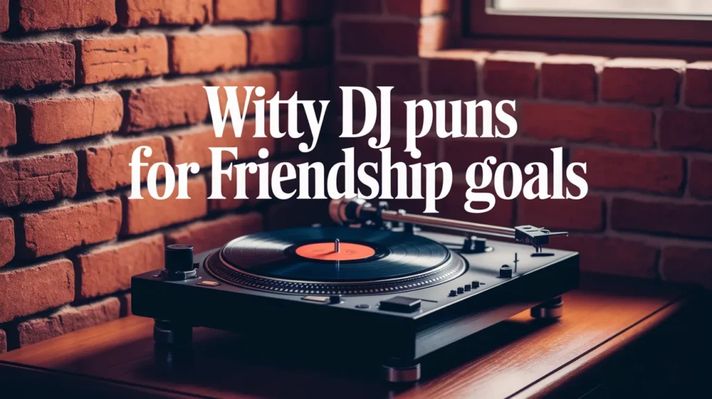 Witty DJ Puns for Friendship Goals