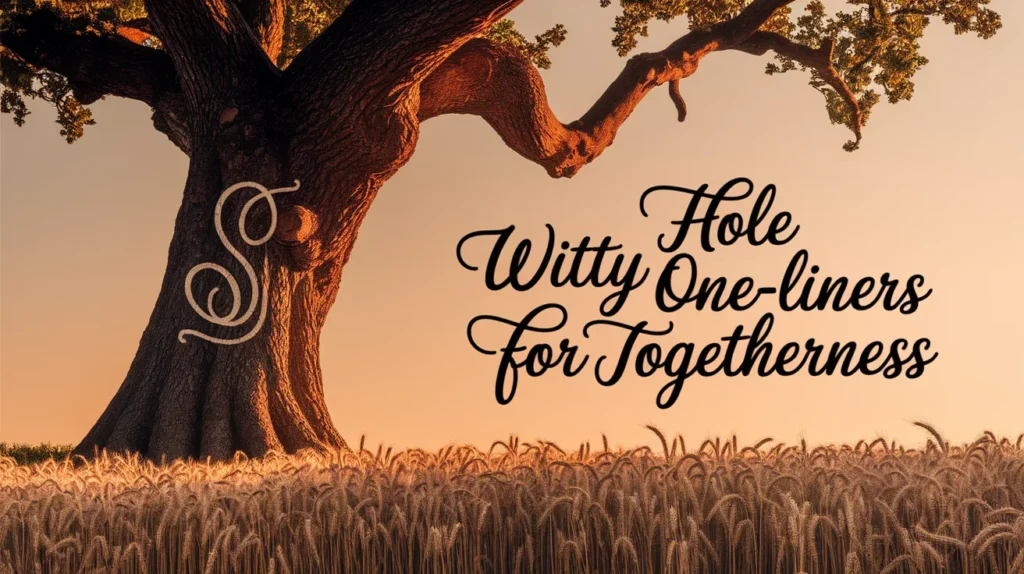 Witty Hole One-Liners for Togetherness