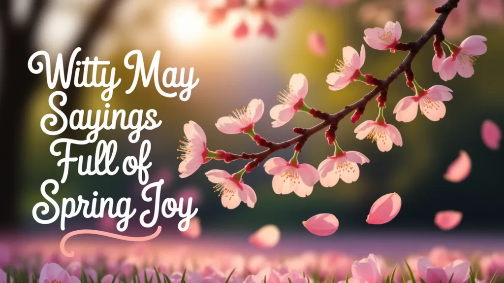 Witty May Sayings Full of Spring Joy