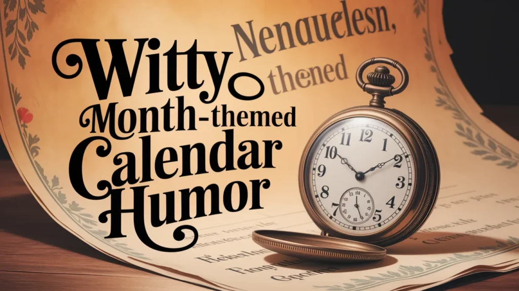 Witty Month-Themed Calendar Humor
