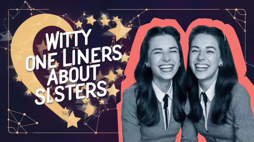 Witty One Liners About Sisters