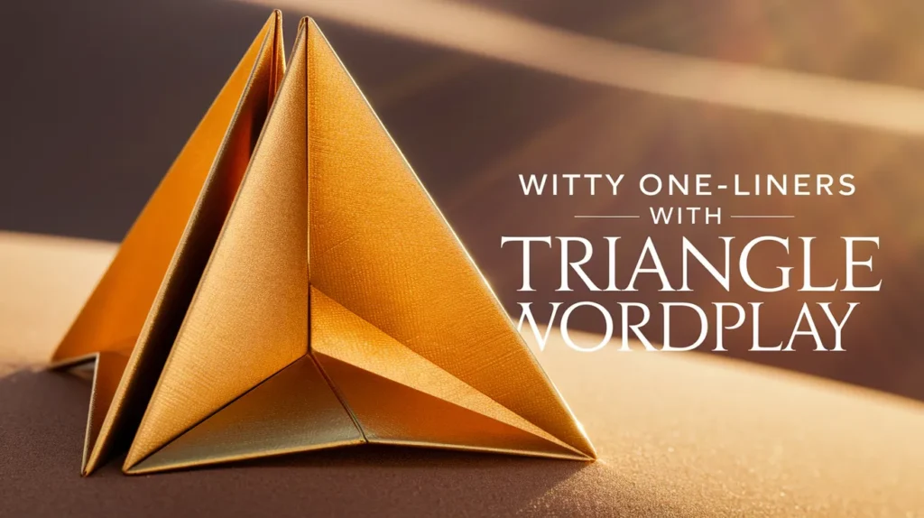 Witty One-Liners with Triangle Wordplay