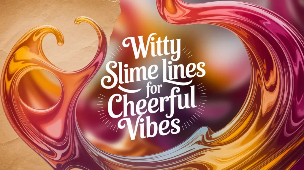 Witty Slime Lines for Cheerful Vibes