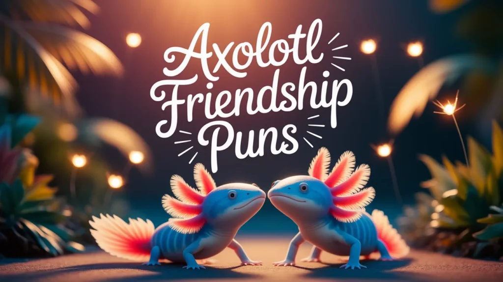 Axolotl Friendship Puns