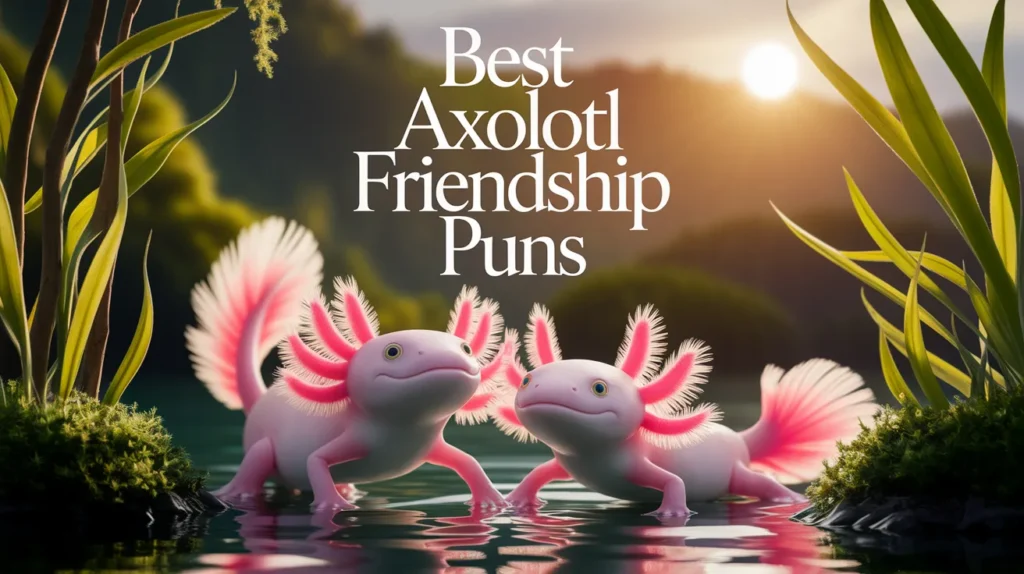 Best Axolotl Friendship Puns