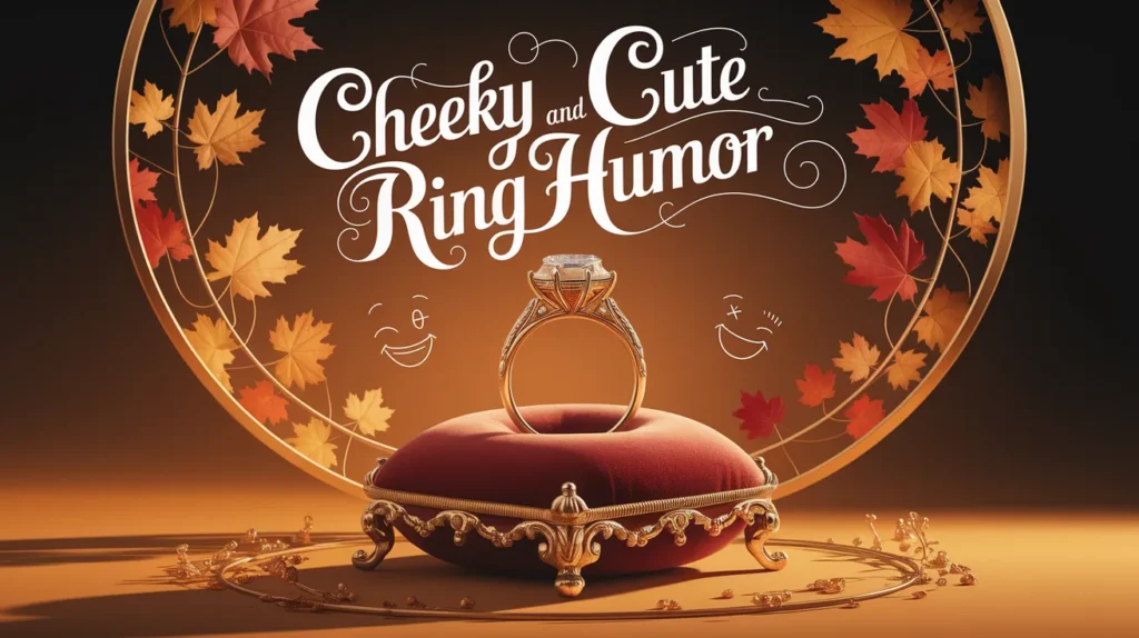 Cheeky and Cute Ring Humor