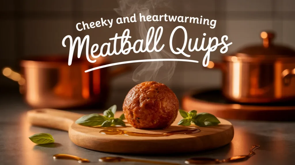 Cheeky and Heartwarming Meatball Quips