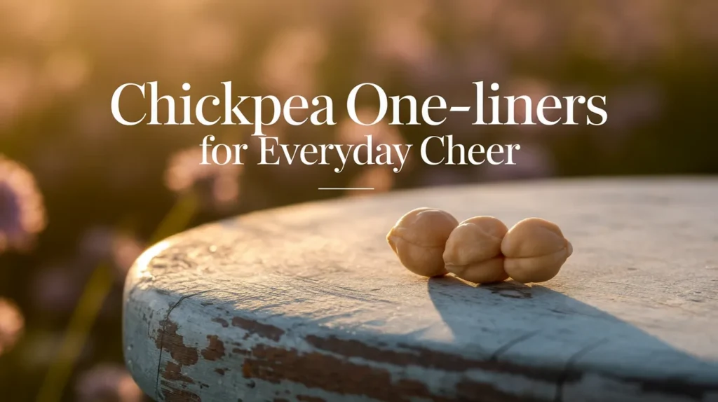 Chickpea One-Liners for Everyday Cheer