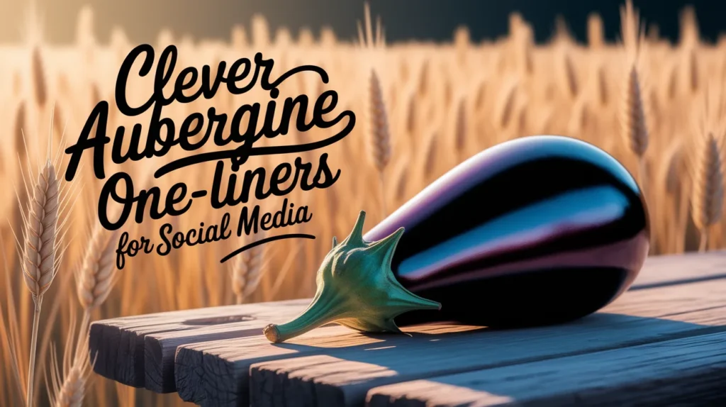 Clever Aubergine One-Liners for Social Media