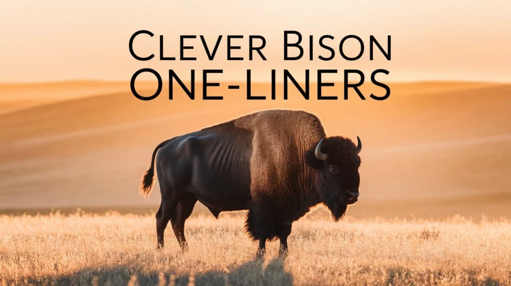 Clever Bison One-Liners