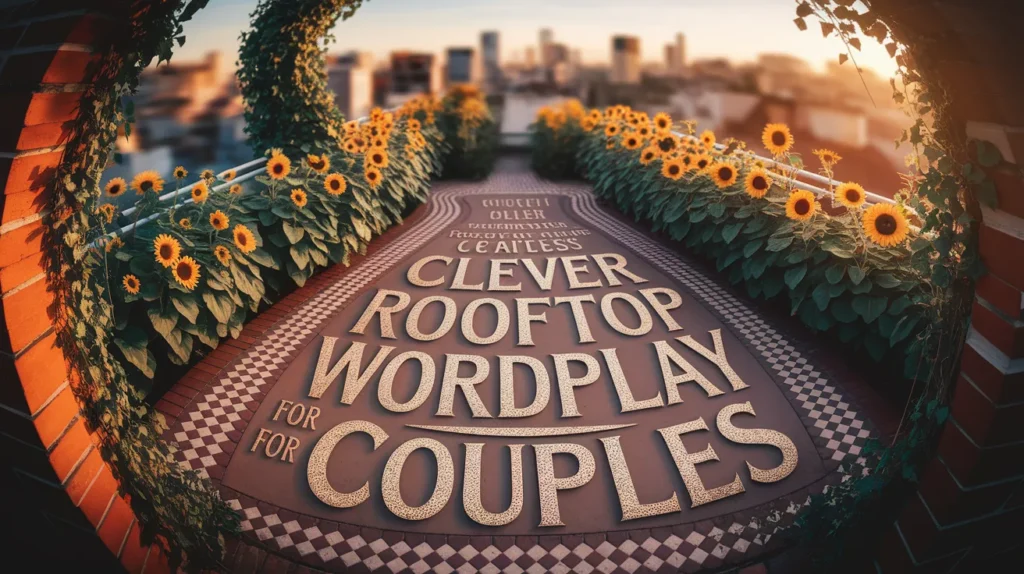 Clever Rooftop Wordplay for Couples