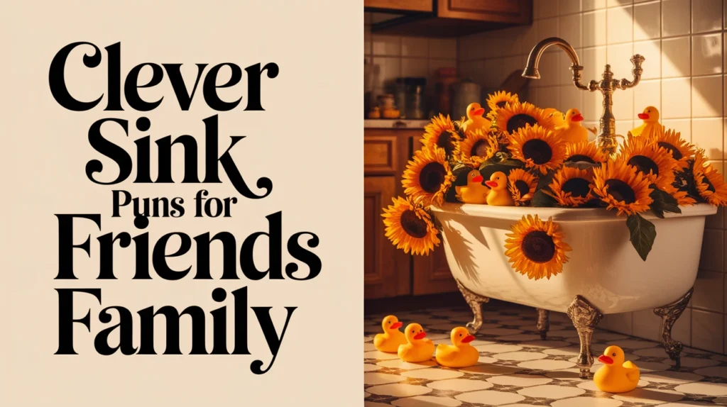 Clever Sink Puns for Friends and Family