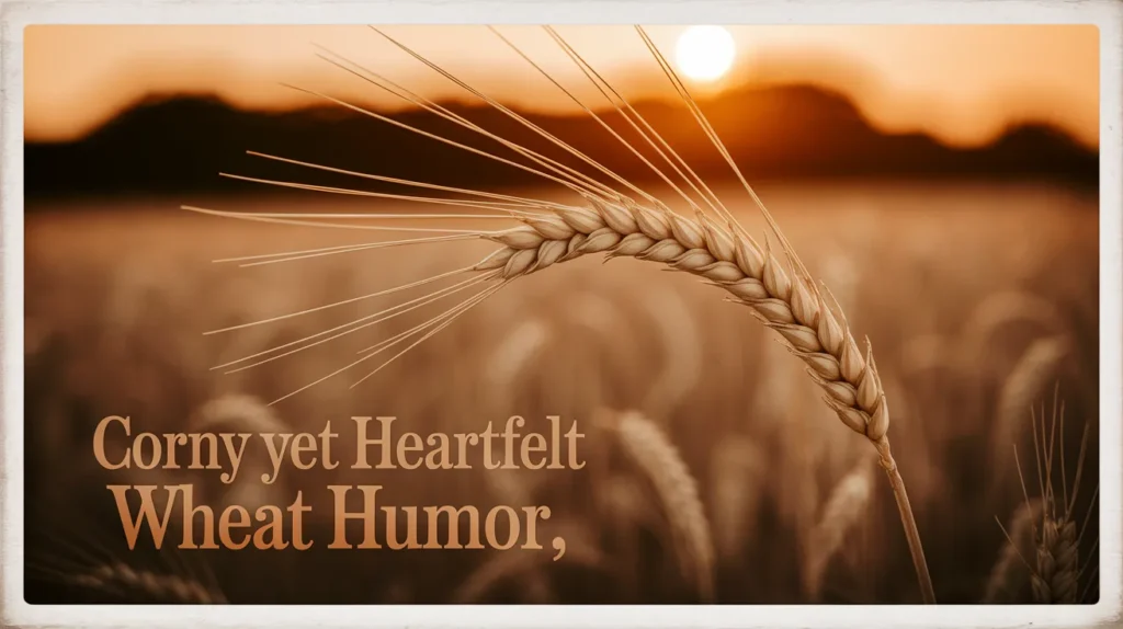 Corny Yet Heartfelt Wheat Humor